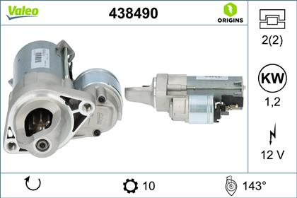 Starter 12V 1.2kW
