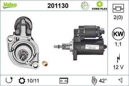 Starter 12V 1.1kW