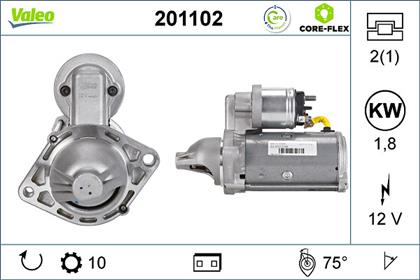 Starter 12V 1.8kW