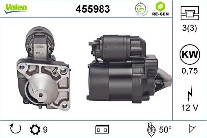 Starter 12V 0.75kW