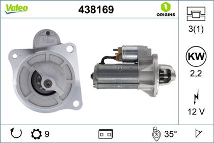 Starter 12V 2.2kW