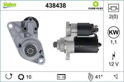 Starter 12V 1.1kW