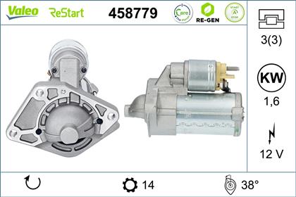 Starter 12V 1.6kW