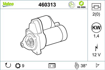 Starter 12V 1.1kW