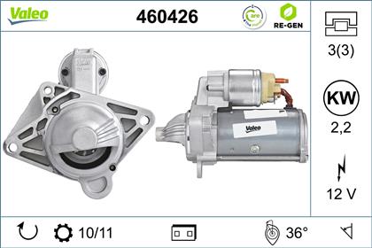 Starter 12V 2.2kW