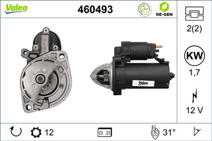 Starter 12V 1.7kW