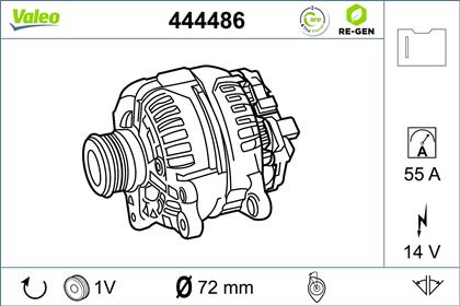 Generator 14V 55A
