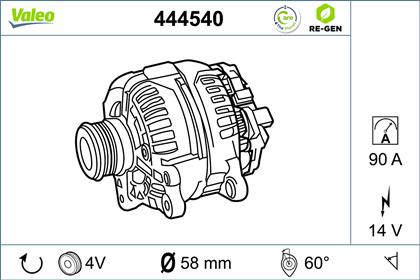Generator 14V 90A