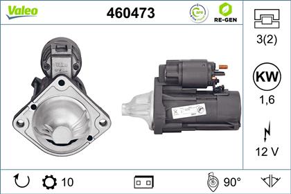 Starter 12V 1.6kW