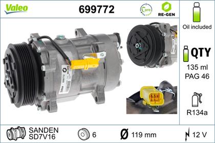 Kompressor, Klimaanlage