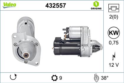 Starter 12V 0.75kW