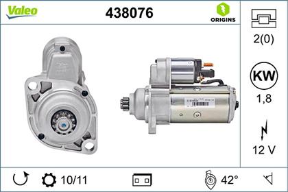 Starter 12V 1.8kW
