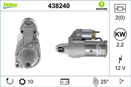 Starter 12V 2.2kW
