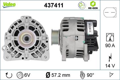 Generator 14V 90A