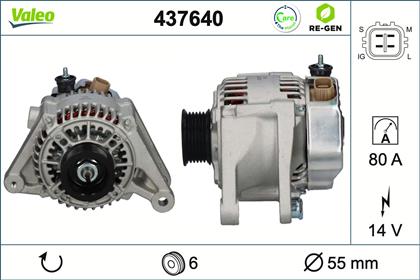 Generator 14V 80A