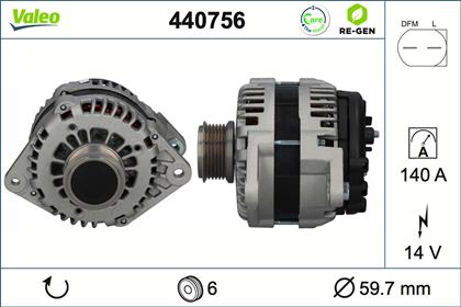 Generator 14V 140A