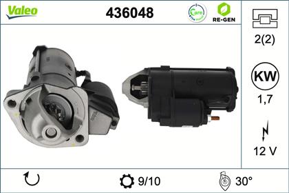Starter 12V 1.7kW