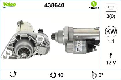 Starter 12V 1.1kW