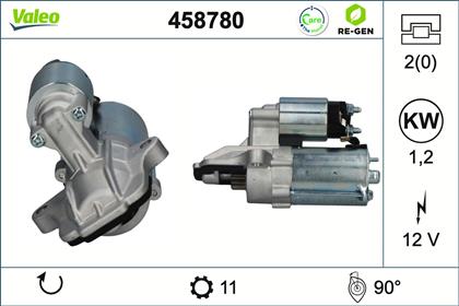Starter 12V 1.2kW
