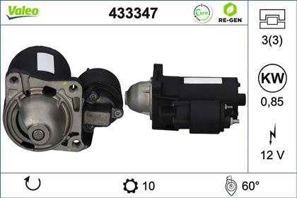 Starter 12V 0.85kW