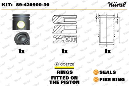 Zylinderlaufbuchsensatz