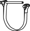 Halter für Endrohr Dinex Nr. 68691, 686