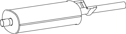 Mittelschalldämpfer VW