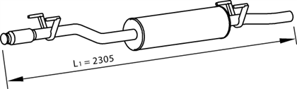 Mittelschalldämpfer VW