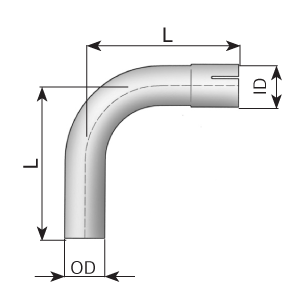Universal Rohrbogen 90 1524 (Od/Id)
