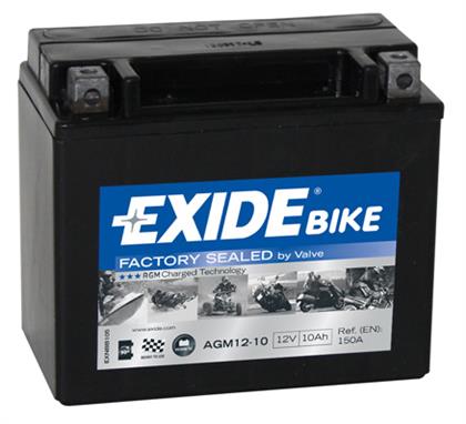 Motorradbatterie 12V 10Ah 150A