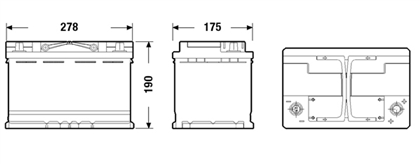 Batterie 12V 70Ah 760A