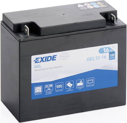 Motorradbatterie 12V 16Ah 100A