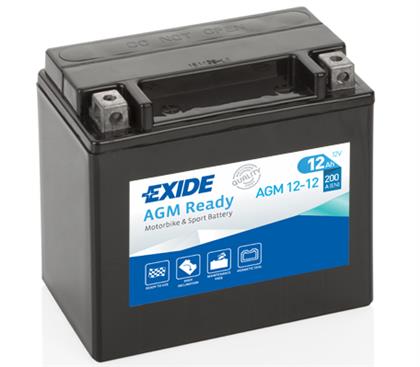 Motorradbatterie 12V 12Ah 200A