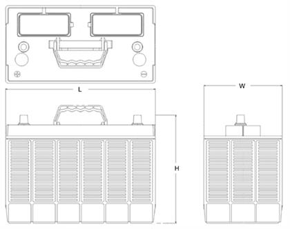 Batterie 12V 110Ah 950A