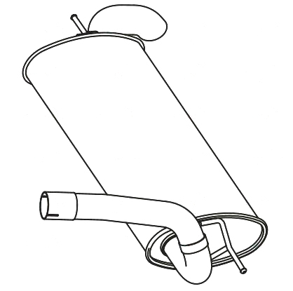 Endschalldämpfer Ford