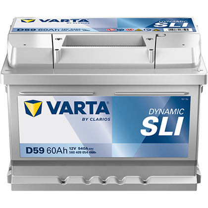 Batterie 12V 60Ah 540A DYNAMIC SLI