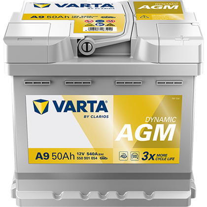 Batterie 12V 50Ah 540A DYNAMIC AGM