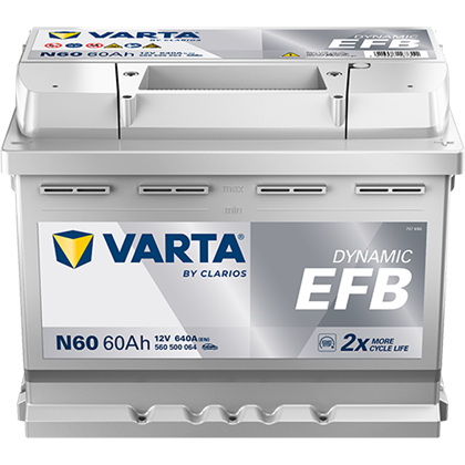 Batterie 12V 60Ah 640A DYNAMIC EFB
