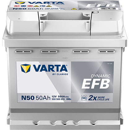 Batterie 12V 50Ah 550A DYNAMIC EFB