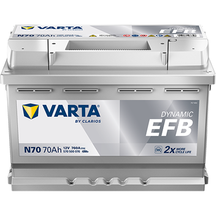 Batterie 12V 70Ah 760A DYNAMIC EFB