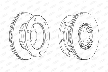 Bremsscheibe belüftet