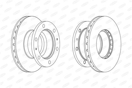Bremsscheibe belüftet