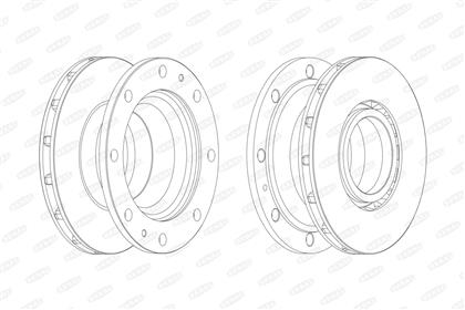 Bremsscheibe belüftet