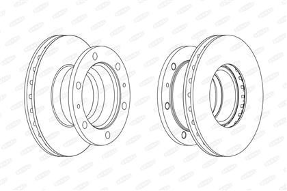Bremsscheibe belüftet