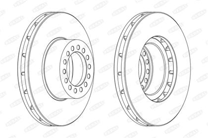 Bremsscheibe belüftet