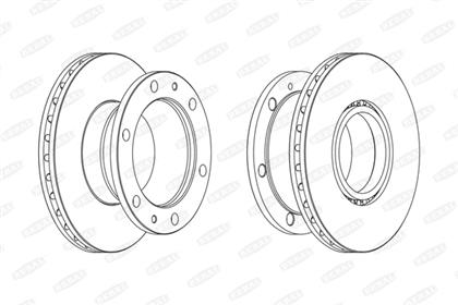 Bremsscheibe belüftet