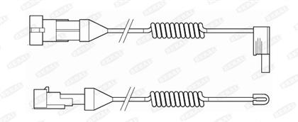 Warnkontakt, Bremsbelagverschleiß