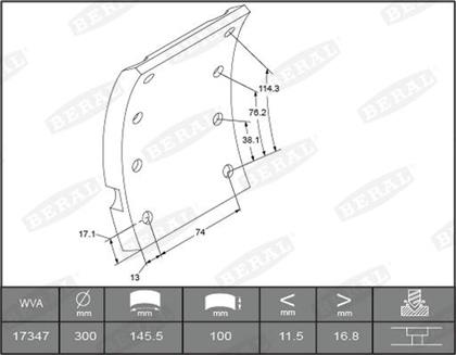 Bremsbelagsatz, Trommelbremse