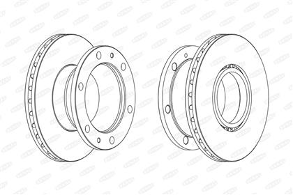 Bremsscheibe belüftet Iveco