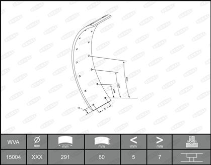Bremsbelagsatz, Trommelbremse